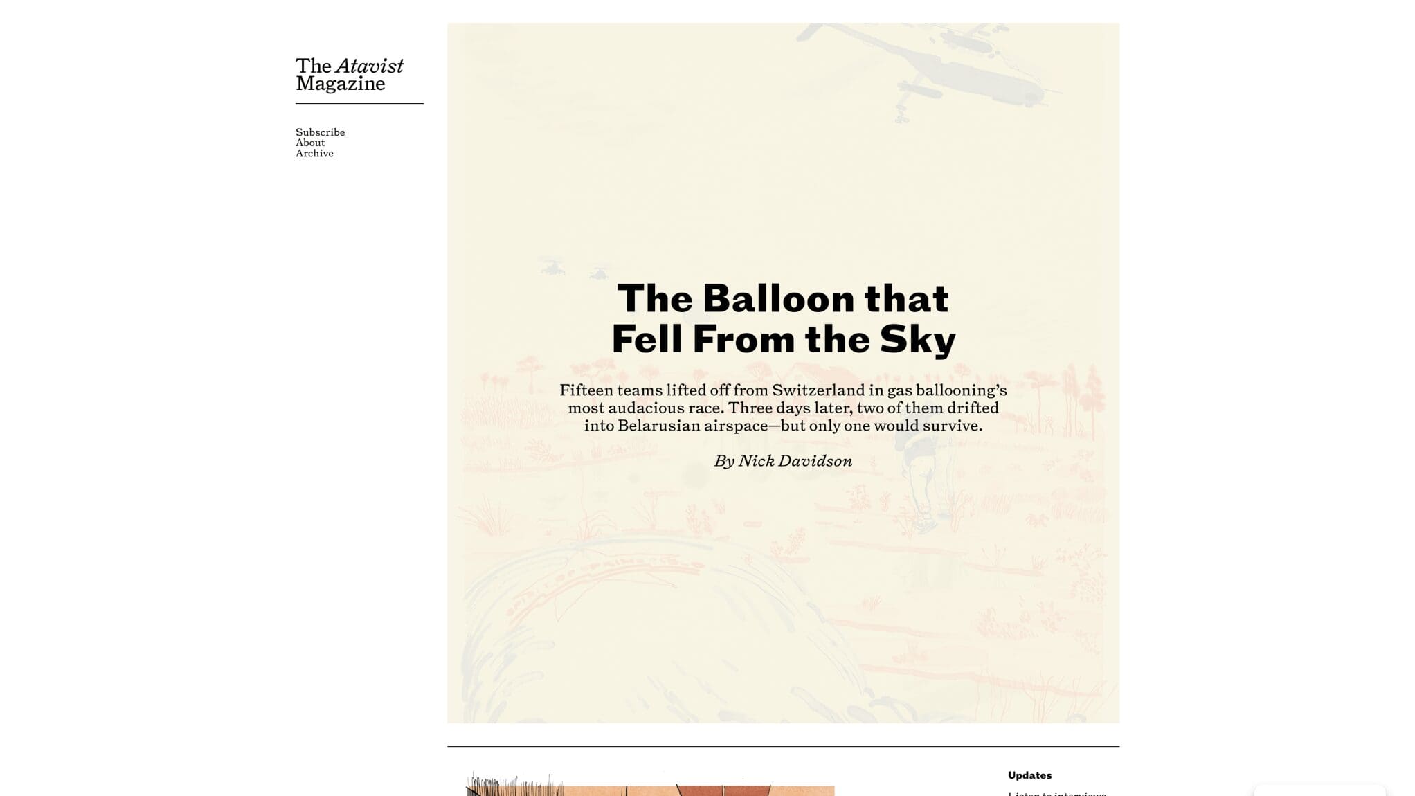 The Atavist Magazine The Atavist Magazine