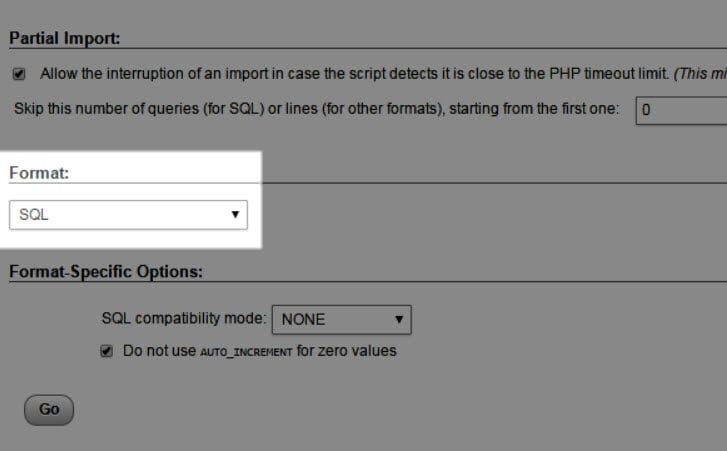 Cara Mengimpor Tabel menggunakan phpMyAdmin