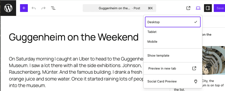 Cara menambahkan entri khusus ke menu tarik-turun Pratinjau editor