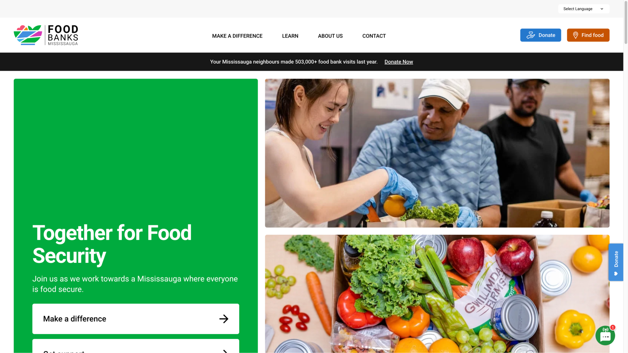 Food Banks Mississauga